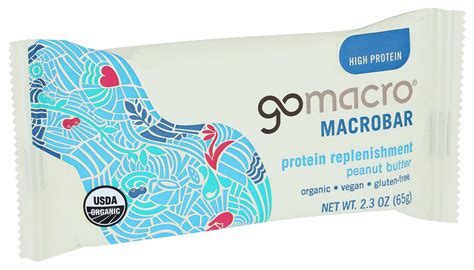 Go Macro Organic Protein Replenishment Peanut Butter Macrobar, 2.3 ...