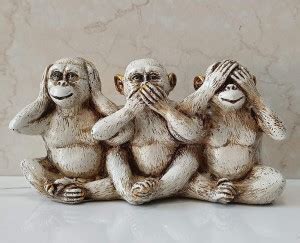 CraftVatika Monkey of Mahatma Gandhi Showpiece Gandhiji 3 Monkeys ...