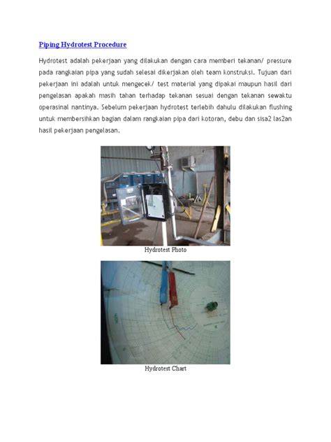 Image result for Hydrostatic Testing Procedure