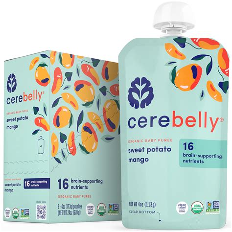 Cerebelly Organic Stage 2 Baby Food, Beet Carrot Blueberry with Coconut ...