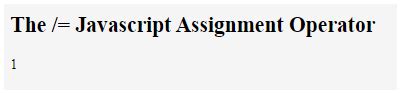Image result for Assignment Operator in JavaScript
