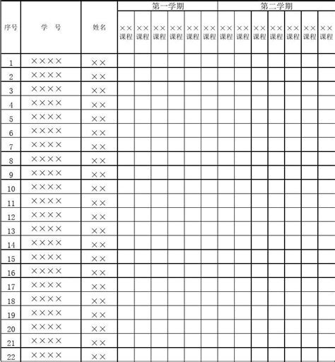 【Excel表格】学生成绩表2(范本)_文档下载