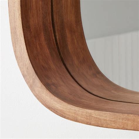 Acrewood Oval Wood Vanity Mirror - Natural Mango Wood | Signature Hardware