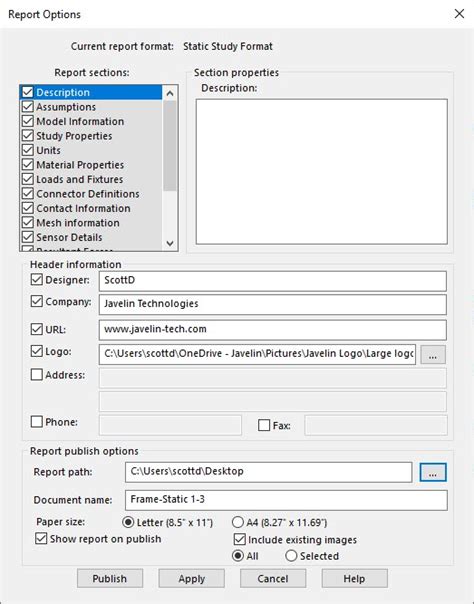 Image result for Making Simulation Report in SolidWorks