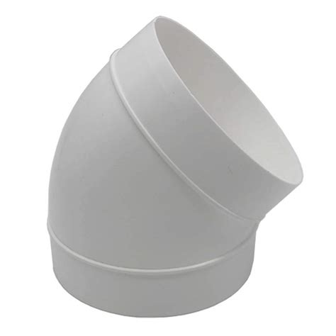 Buy Kair 45 Degree Elbow Bend 125mm - 5 inch Round Plastic Ducting ...