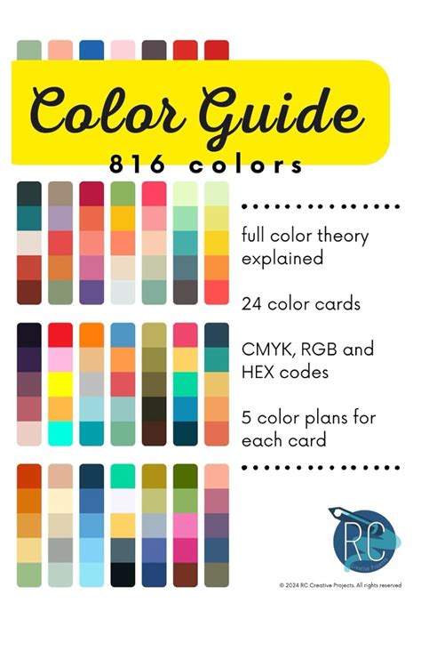 RC Creative Projects Color Guide: Digital Color Tool for Creators: 816 ...