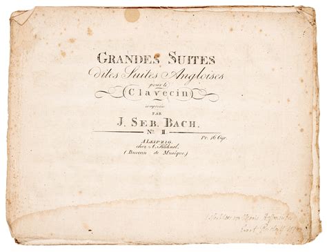 J.S. Bach. First and early editions of the 2- & 3-part Inventions and other keyboard works, 1801 ...