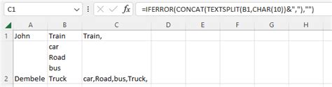 Image result for How to Add a Comma in Excel Column