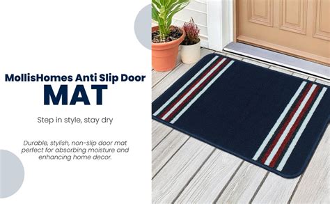 Buy MollisHomes Pack of 1 Nylon Bathroom Mat Anti-Skid Bath Rug | Floor ...
