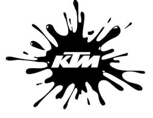 SIGN EVER Ink Splash Logo Stickers for Bike Black and White Decals L x ...