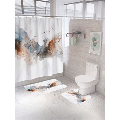 Buy The Better Home Shower Curtain & Bathmat Multicolour Online