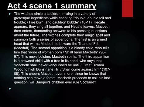 Macbeth act 4 scene 1 | PPTX