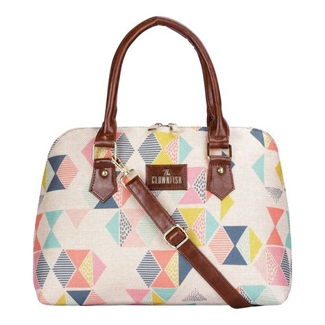 Montana Series Printed Handicraft Fabric & Faux leather Handbag for ...