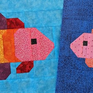 Fish Quilt Block Pattern 的图像结果