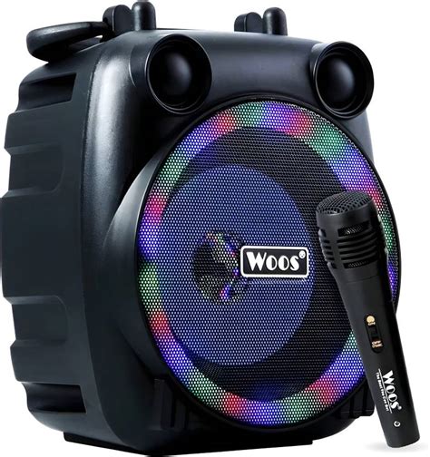 Buy WOOS Portable Karaoke Machine with Microphone Home Karaoke System 6 ...
