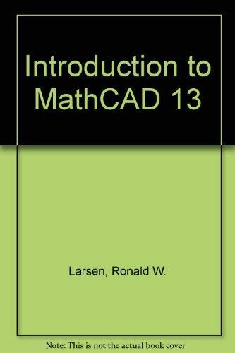 Buy Introduction to MathCAD 13 and MathCAD 13 120 Day Evaluation ...