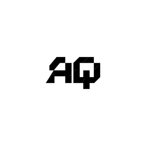 Premium Vector | Aq monogram logo design letter text name symbol ...