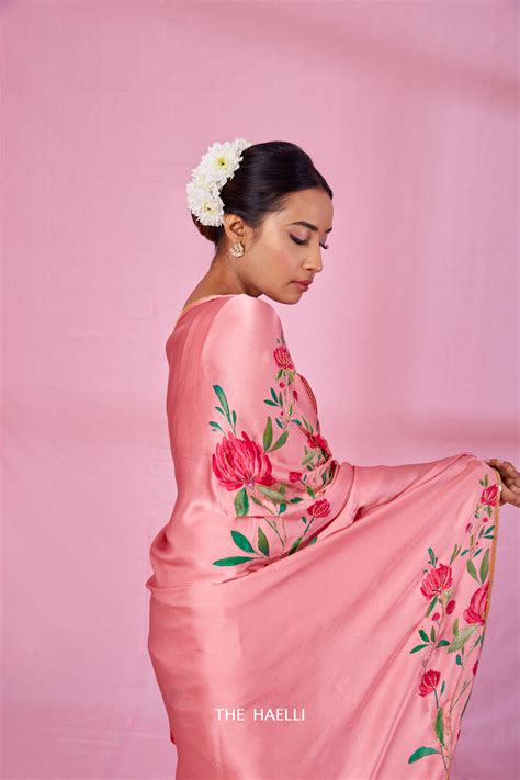 Mira Pink Silk Saree – The Haelli