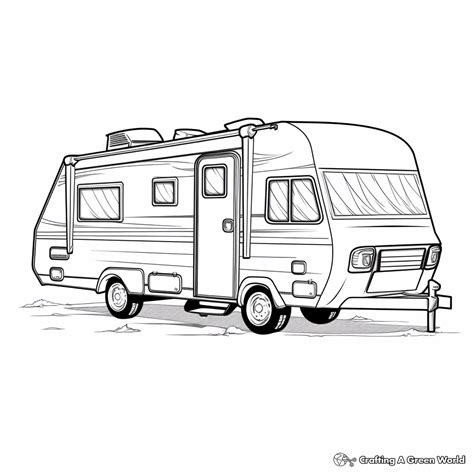 Camper & Rv Coloring Pages - Free & Printable!