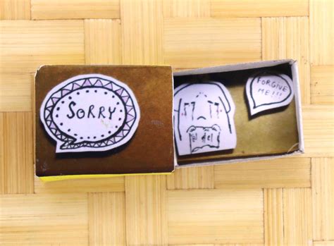 Sorry Match Box – handmadelovebytanya