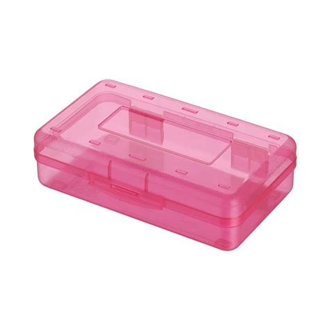 Hard Pencil Box Clear Pencil Case High Capacity Pen Box Colored Pencil ...