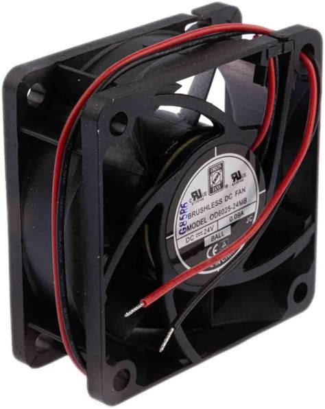 RS PRO | RS PRO Axial Fan, 24 V dc, DC Operation, 30.6m³/h, 1.9W, 90mA ...