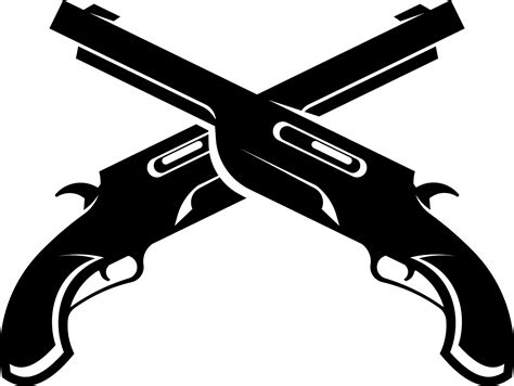 guns silhouettes - Clip Art Library