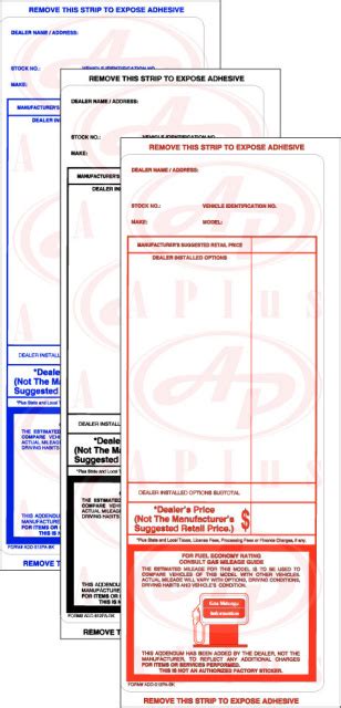 Image result for 3M Addendum Sticker