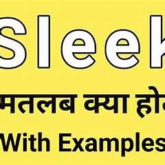 SLEEK MEANING IN MARATHI