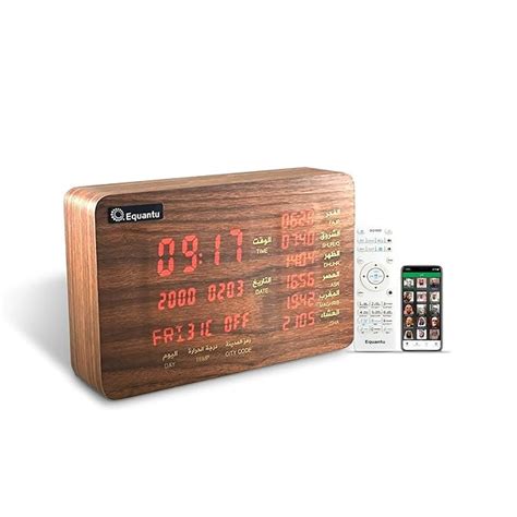 Buy Equantu Azan Clock Quran Speaker , Islamic Table Athan/Azan/Prayer ...