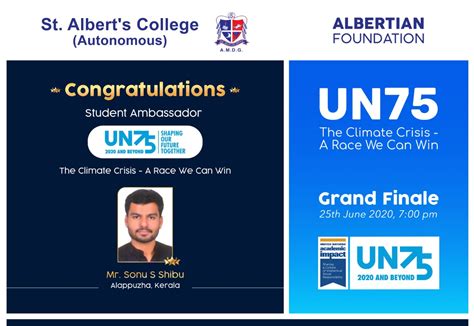 UN75 The Climate Crisis – A Race We Can Win -Grand Finale – St. Albert ...