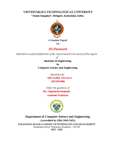 Technical Seminar Report - VISVESVARAYA TECHNOLOGICAL UNIVERSITY “Jnana ...