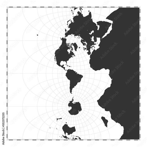 Vector Mercator Projection World Map 的图像结果