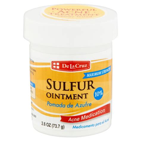De La Cruz!! Sulfur Ointment Acne Treatment - Dlcsulfurointment - Medium