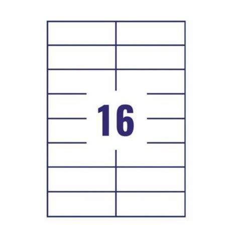 Lotus A4 Size ST16 Label Paper Sheets Sticker 100 Sheet (16 Stickers ...