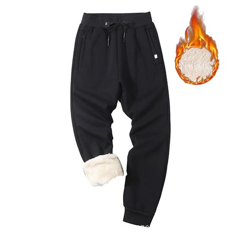 Awdenio Sweatpants for Men Winter Fleece Pants Sherpa Lined Sweatpants ...