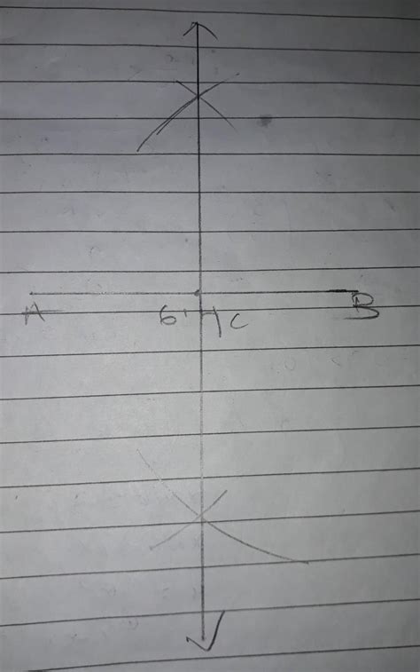 using ruler and compasses draw a b is equal to 6.4 cm find its midpoint ...