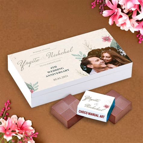 Spring floral background personalised anniversary invitation – Choco ...