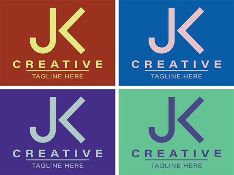 Modern elegant creative J K Logo Design and template vector illustration. 33061203 Vector Art at ...
