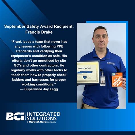 BCI Integrated Solutions on LinkedIn: #safetyaward #bcifl