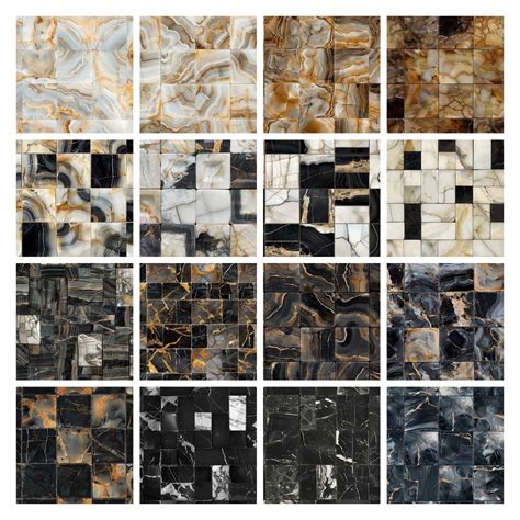 Pattern Library - Seamless Onyx Tiles Textures