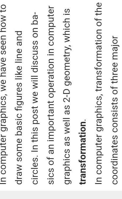 write a program to translate a rectangle in computer graphics - Brainly.in