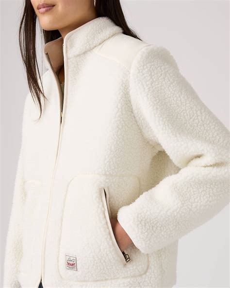Sienna Sherpa Jacket - White | Levi's® SE