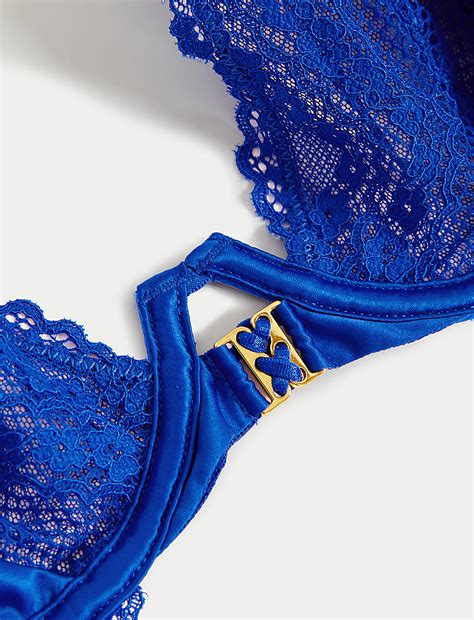 Buy Clara Satin Wired Plunge Bra at Marks & Spencer