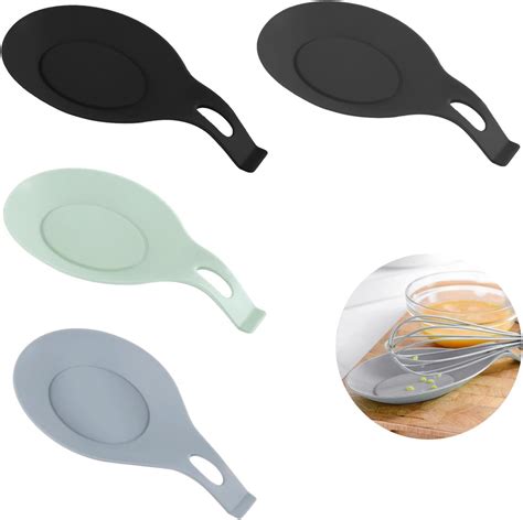 Amazon.com: 4pcs Silicone Spoon Rests for Stove Top, Small Silicone ...
