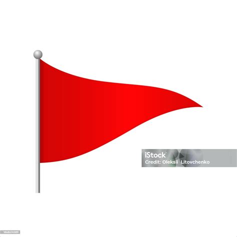 Red Flag Stock Illustration - Download Image Now - Emoji, Red, Flag ...