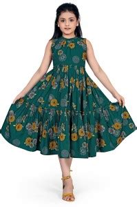 Billion Girls Calf Length Casual Dress Price in India - Buy Billion ...