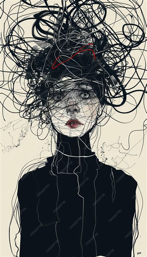 Premium Photo | Inner Turmoil Female Amidst Cognitive Dissonance