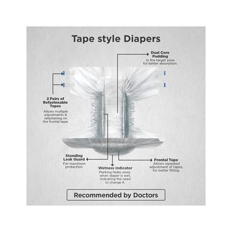 Friends Premium Adult Diapers Tape Style Large - Cureka