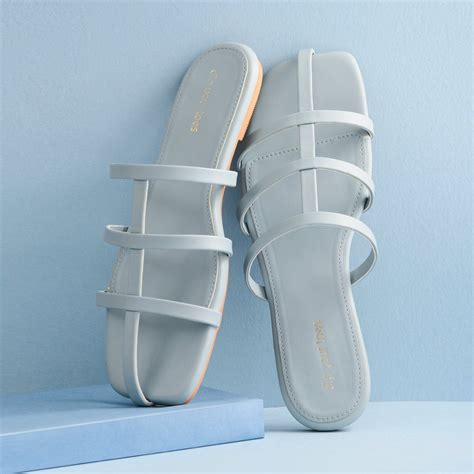 Sky Strappy square toe flats – Dip Your Toes